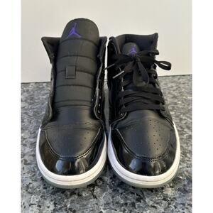 Nike Air Jordan 1 Mid Space Jam Black Concord Sneakers Men’s SZ 9.5 DV1308-004